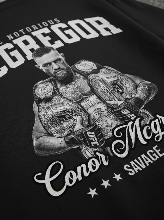 𝙼𝚌𝙶𝚛𝚎𝚐𝚘𝚛 “𝚃𝚑𝚎 𝙽𝚘𝚝𝚘𝚛𝚒𝚘𝚞𝚜 𝚂𝚊𝚟𝚊𝚐𝚎” 𝙾𝚟𝚎𝚛𝚜𝚒𝚣𝚎𝚍 𝙿𝚛𝚎𝚖𝚒𝚞𝚖 𝚃-𝚂𝚑𝚒𝚛𝚝